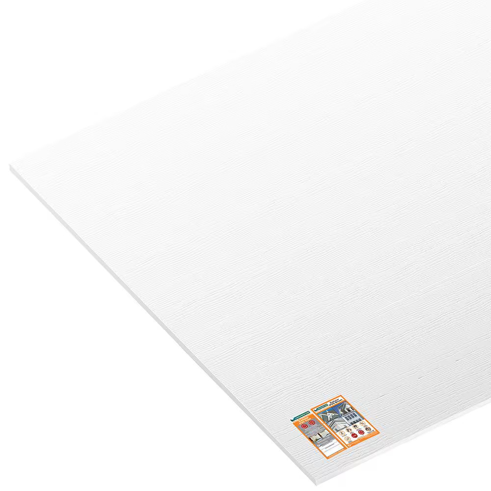 3/4 In. X 48 In. X 8 Ft. White Reversible PVC Trim/Sheet