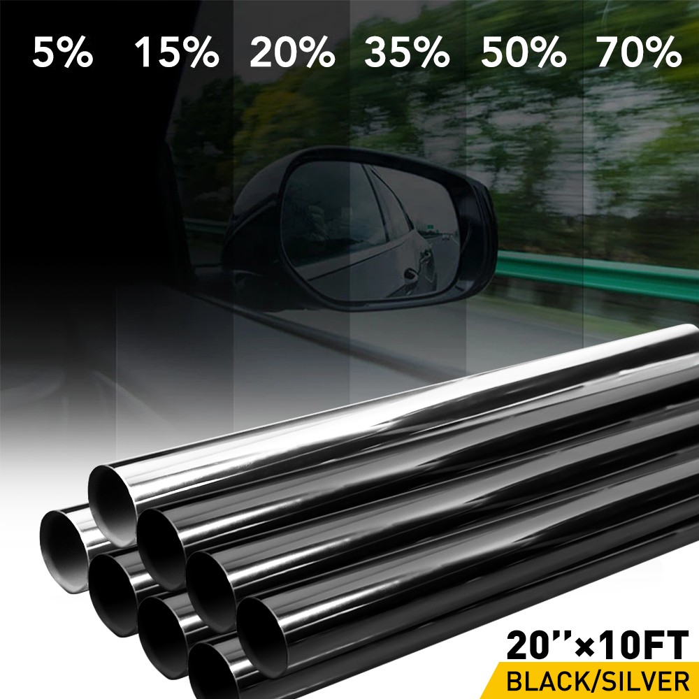 15% 20% 35% Uncut 20″x10FT Car Window Tint Roll Film Shades Car Home Office
