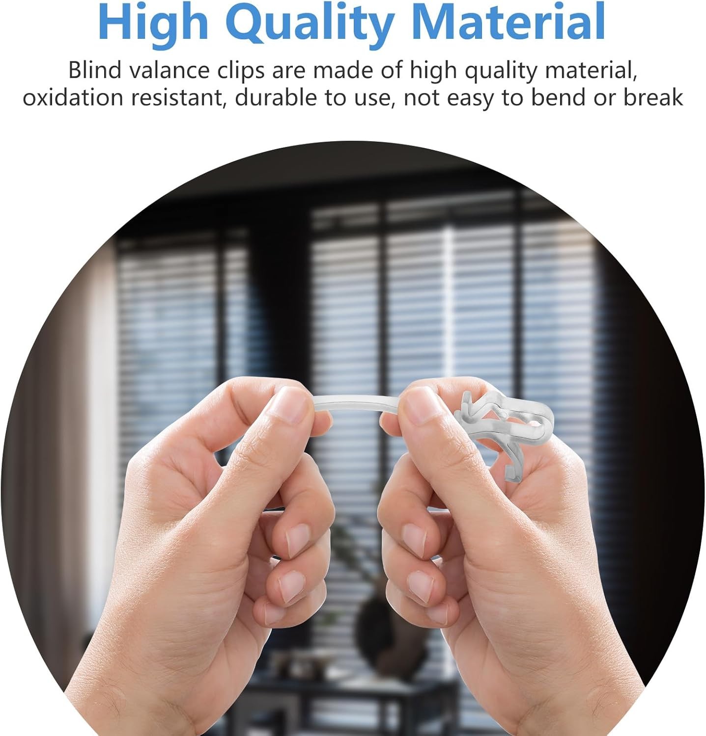 Clips for Hunter Douglas Blinds, 12Pcs Clear 2.5 Inch Long, Transparent