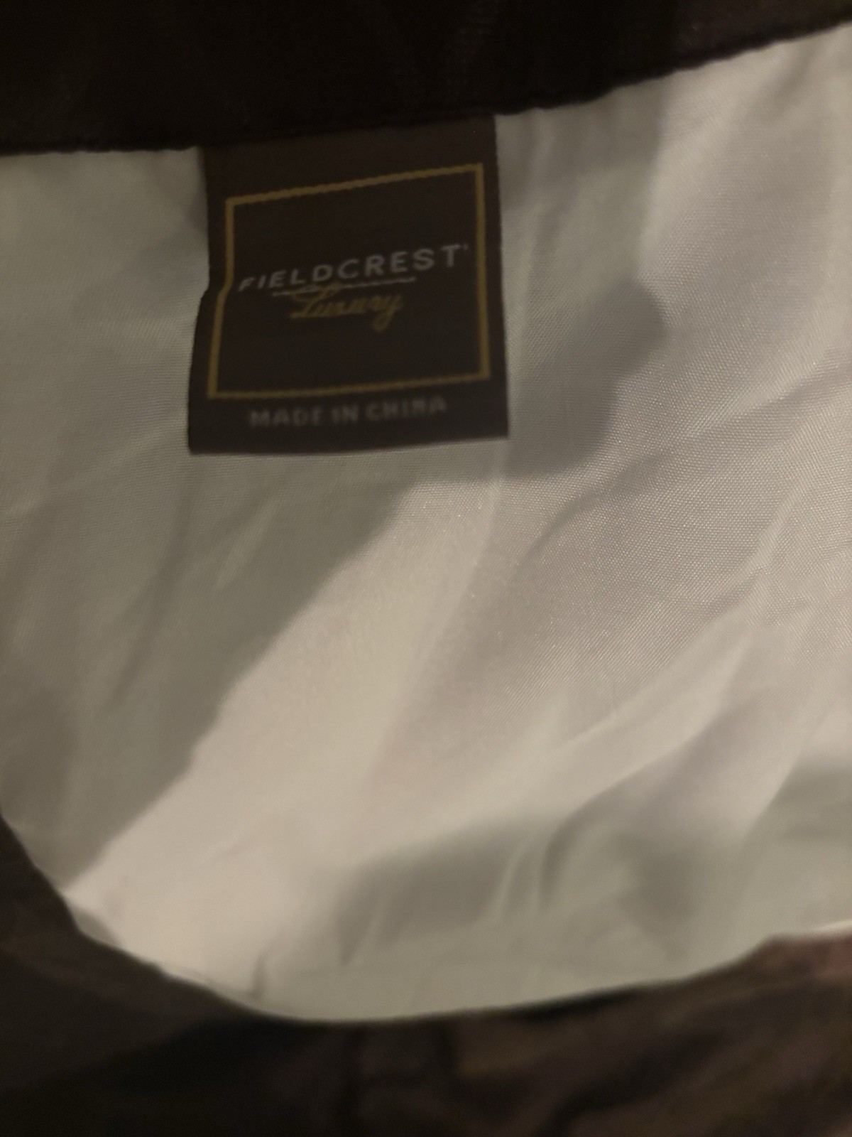 Fieldcrest Luxury Dark Brown Light-Filtering Curtain 50×84 Set of 2 Panels