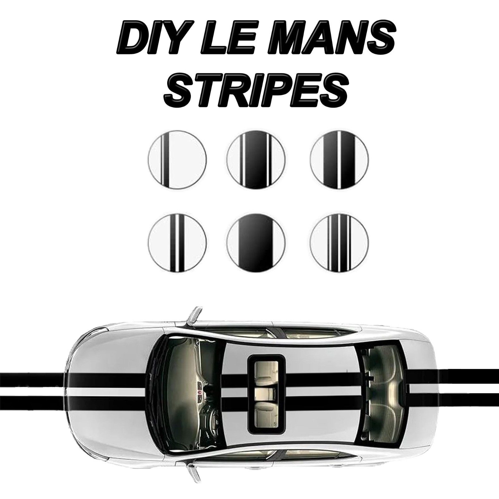 Vinyl Wrap, Cars Vinyl Film Tapes Kit for Blackout 2in x 30ft Gloss Black