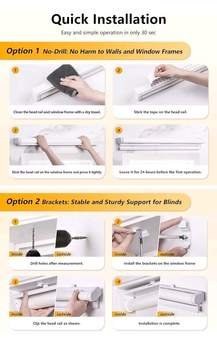 LazBlinds Cordless Dual Layer Zebra Blinds for Windows, Light Filtering Priva…