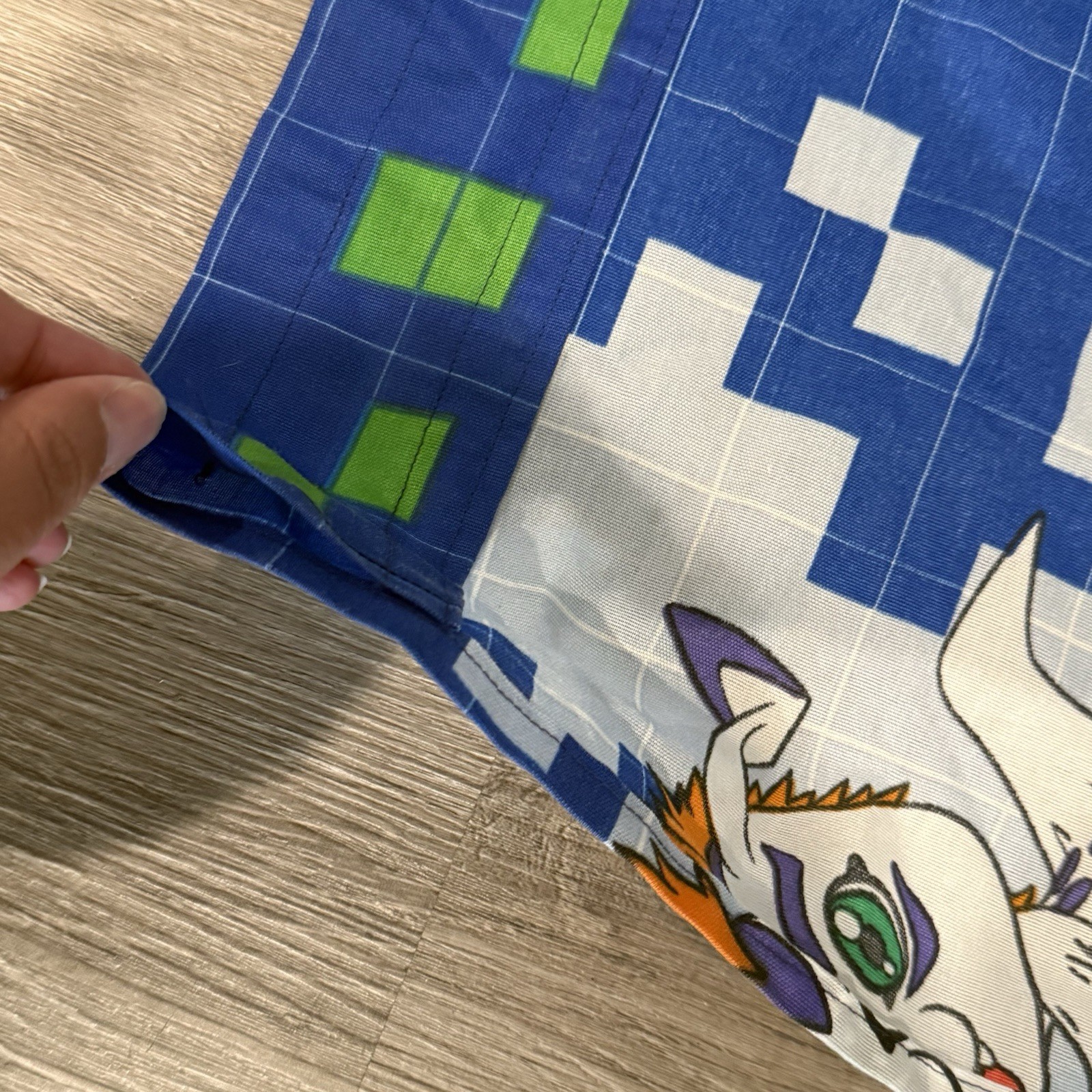 Digimon Curtains Digivice Activated Digi Rookie Of The Year Vtg Set Of 2 *read