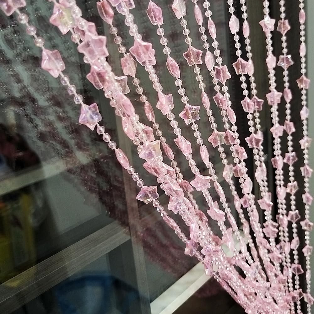 Beaded Curtain Doorways Star Acrylic Hanging Door Beads String Curtains Tasse…