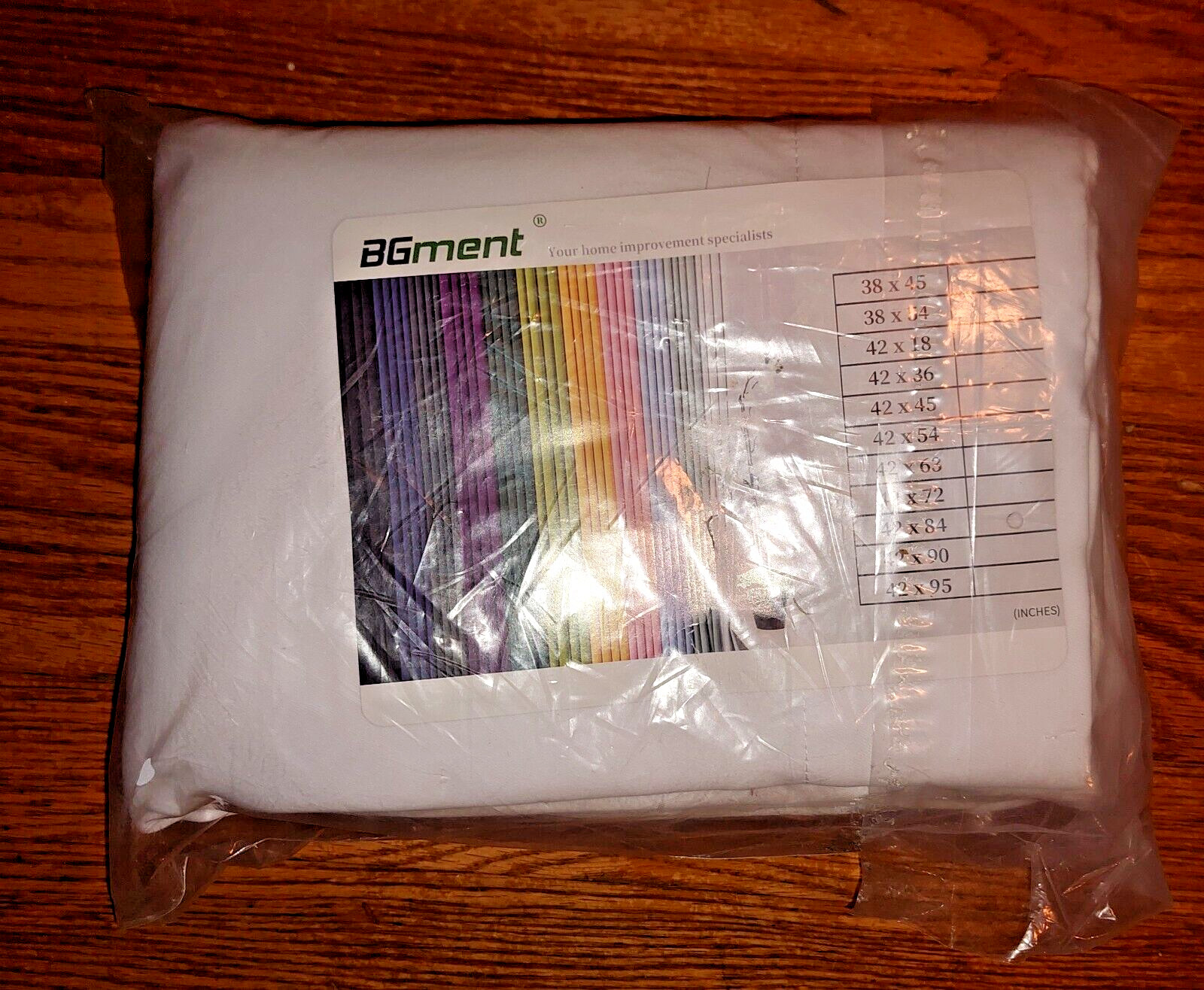 BGment Pure White Fabric Window Drapes 42 x 84 in Curtain 2-Panel Set