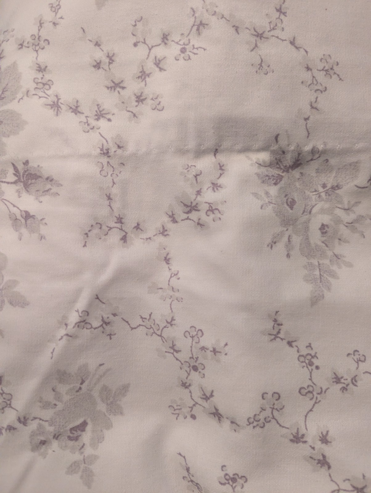 2 Laura Ashley Sophia Lavender Grey Floral Drapes 40×86” Cottagecore Granny