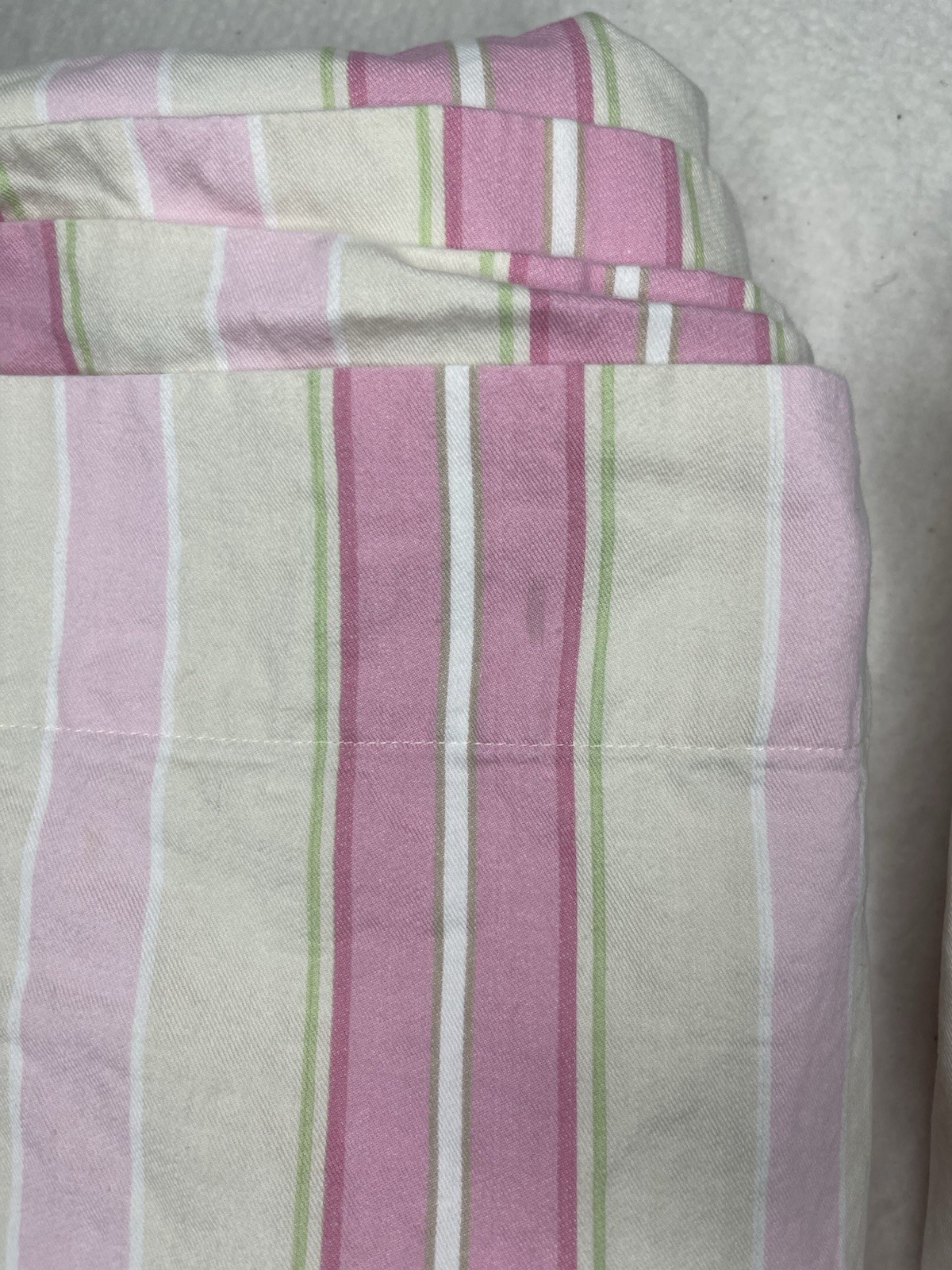 Set 2 Pottery Barn Kids Multi-colored Stripe curtain Panels 44×84 Pink