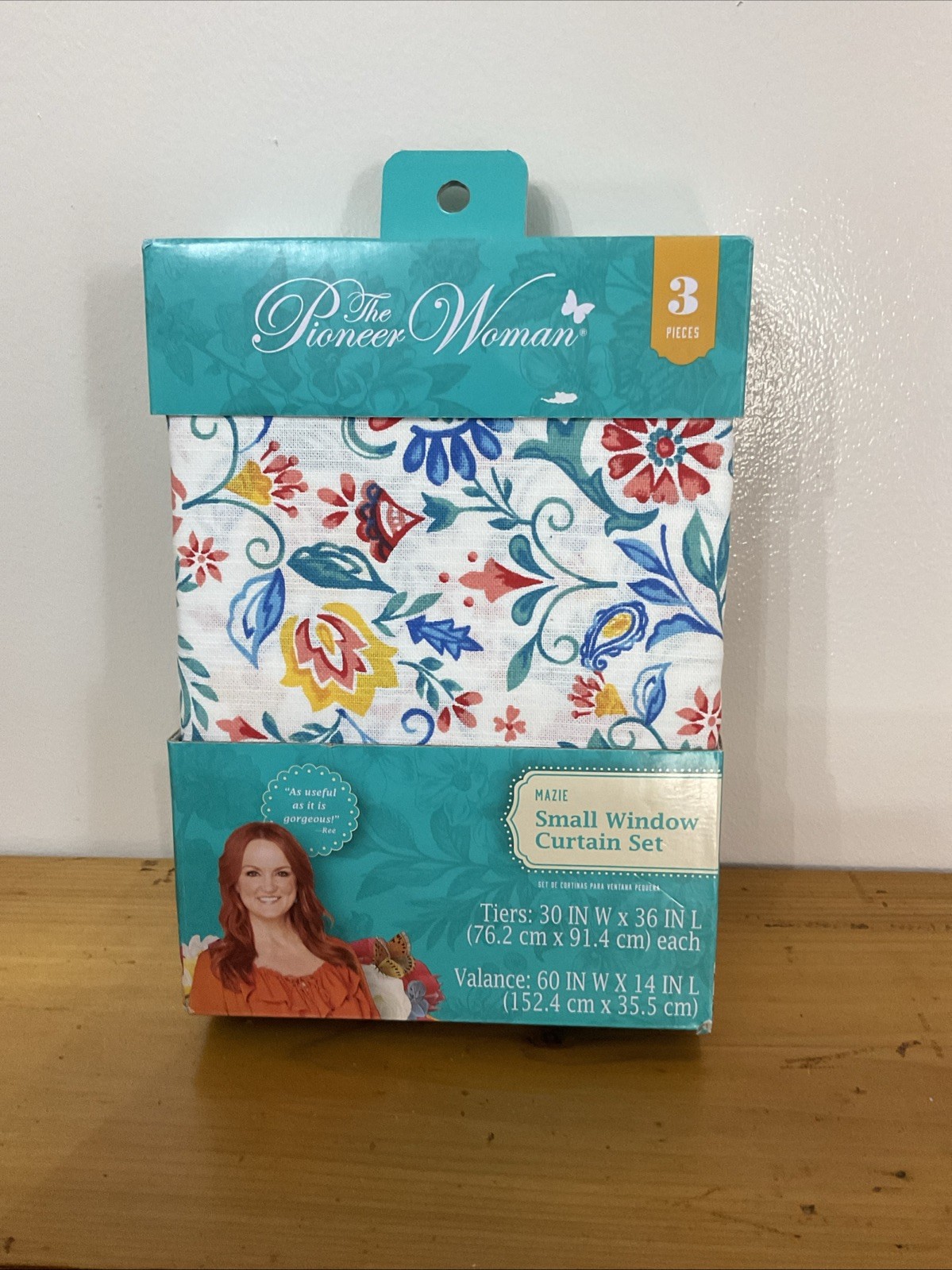 The Pioneer Woman Mazie Small Window Curtain Set 3 Pieces