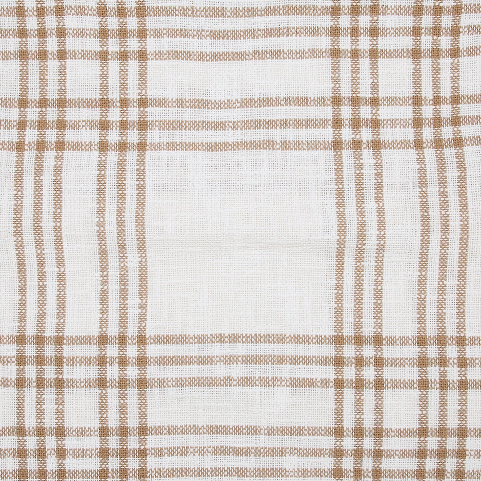 VHC Brands Farmhouse 24″x36″ Tier Pair Tan Rod Pocket Kitchen Window Curtains