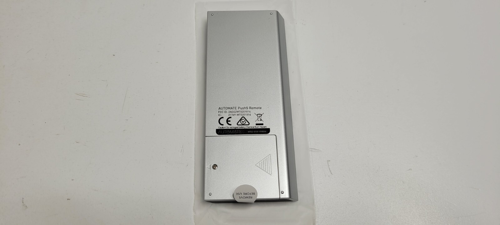 Automate Paradigm Push 5 Hand Held Remote Control for Roller Shades PUSH5