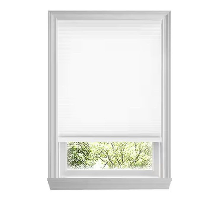 Snow Drift Cordless Light Filtering Cellular Window Shades 36.375” By 64”