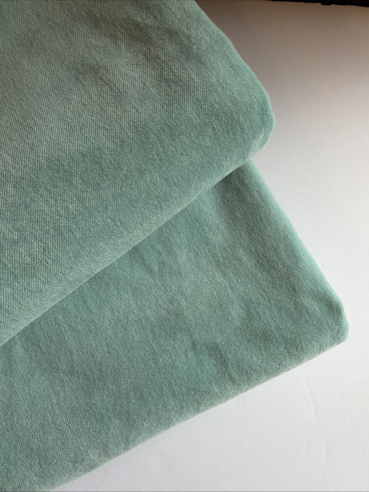 IKEA Sanela Velvet Curtains 2 Panels 100% Cotton Aqua 55×98 60418905
