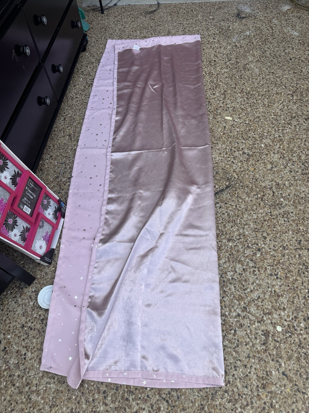 BGment Pink Silver Star Blackout Curtain Panels 51.5 x 84 Set of 2 Rod Pocket