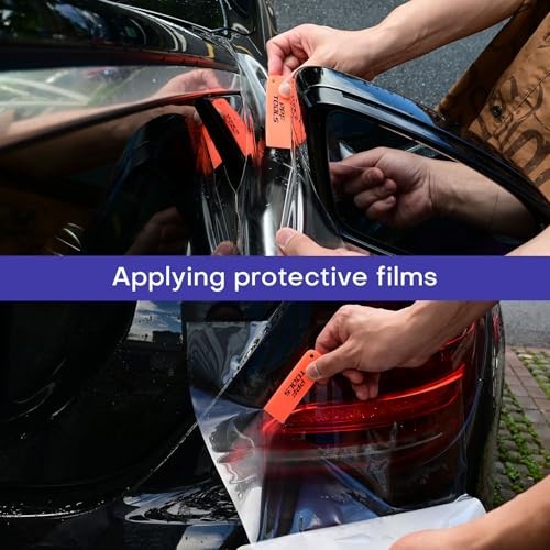 Small Squeegee 2 PCS Mini PPF Squeegee Kit Non-Scratch TPU Rubber Scraper