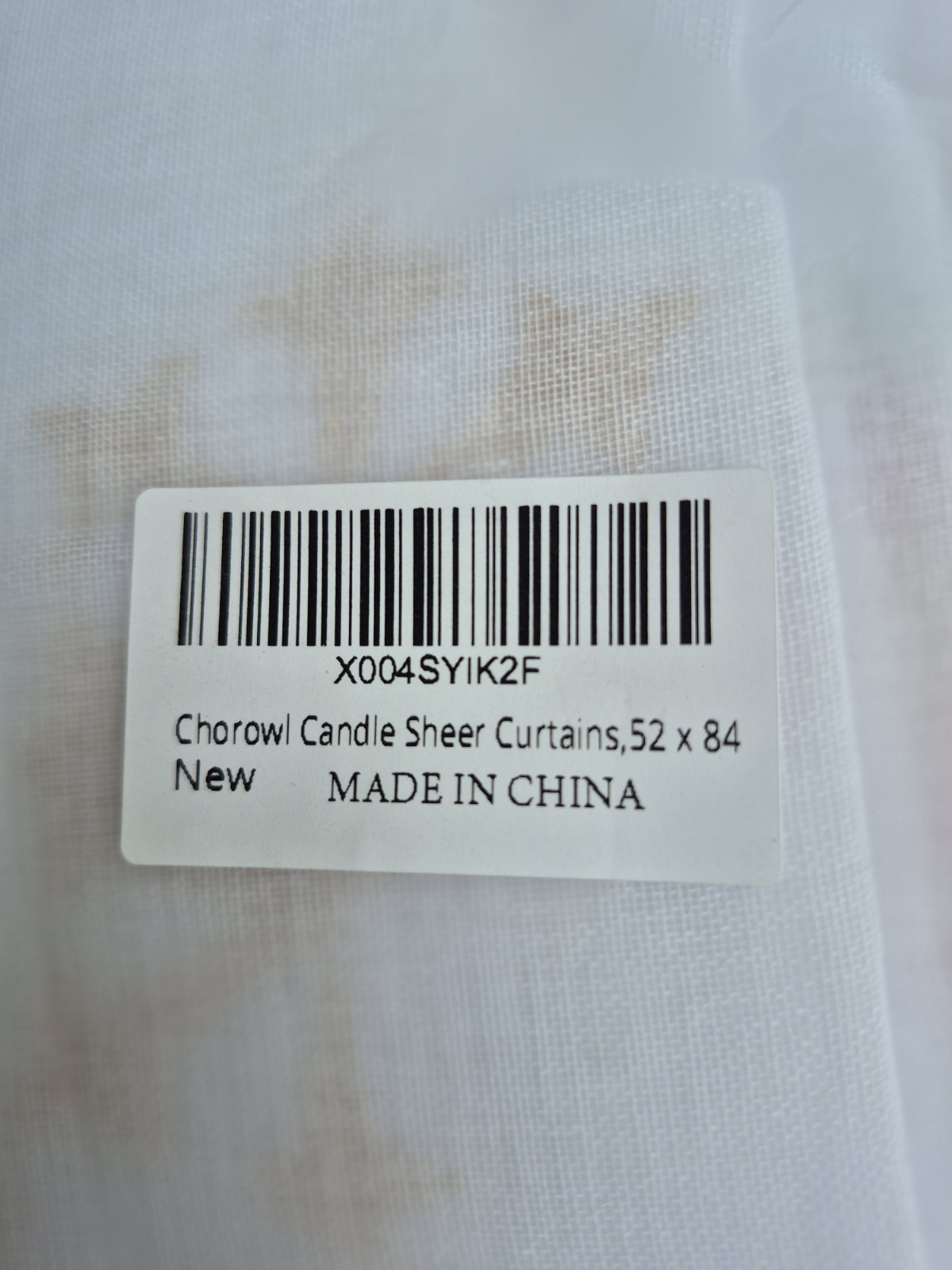 Curtains Christmas Winter Holiday Sheer White Embroidered 52 x 84 2 Panels NEW