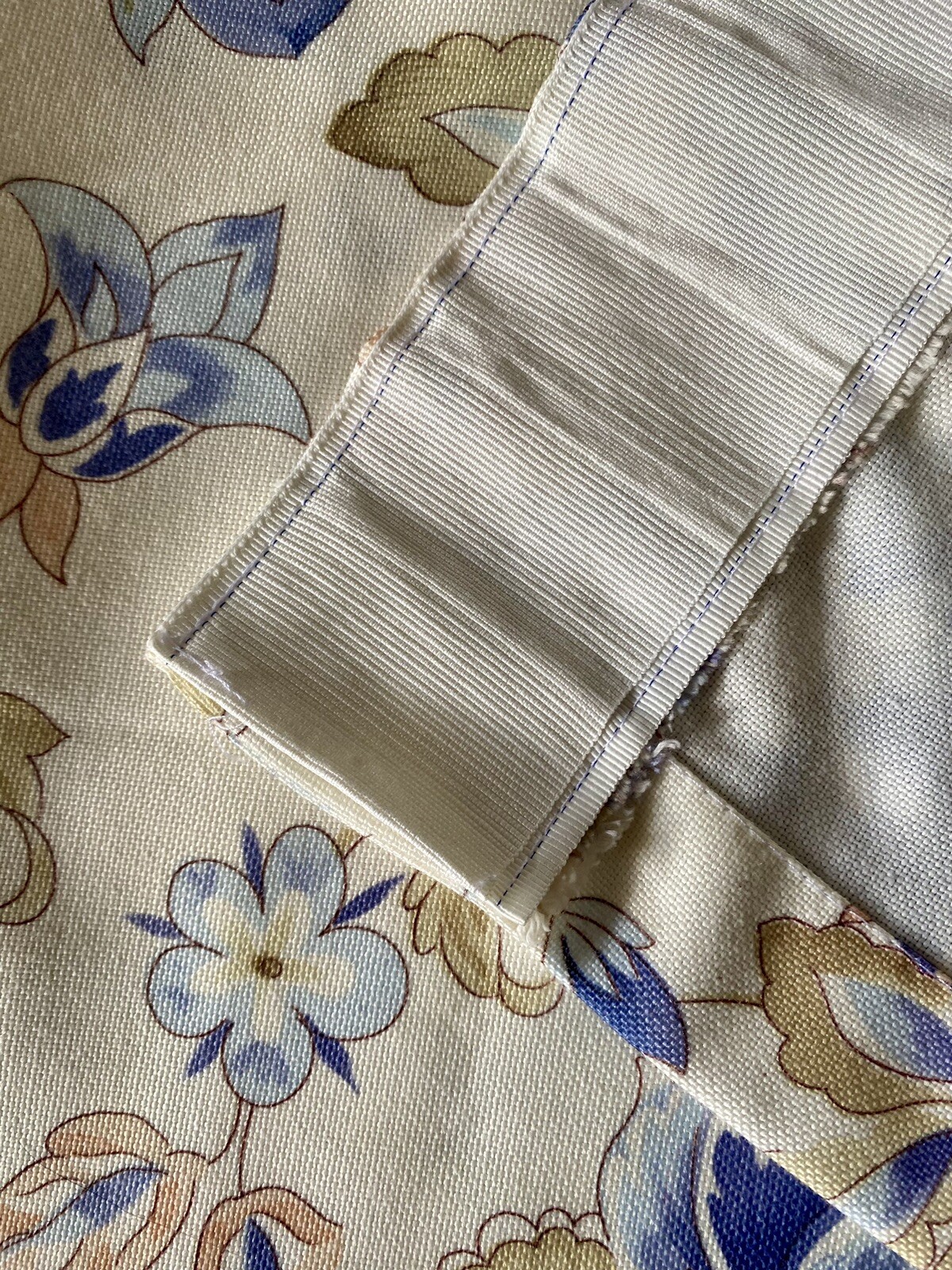 Jacobean Curtain Panels Floral Opaque Set of 2 52” X 84”