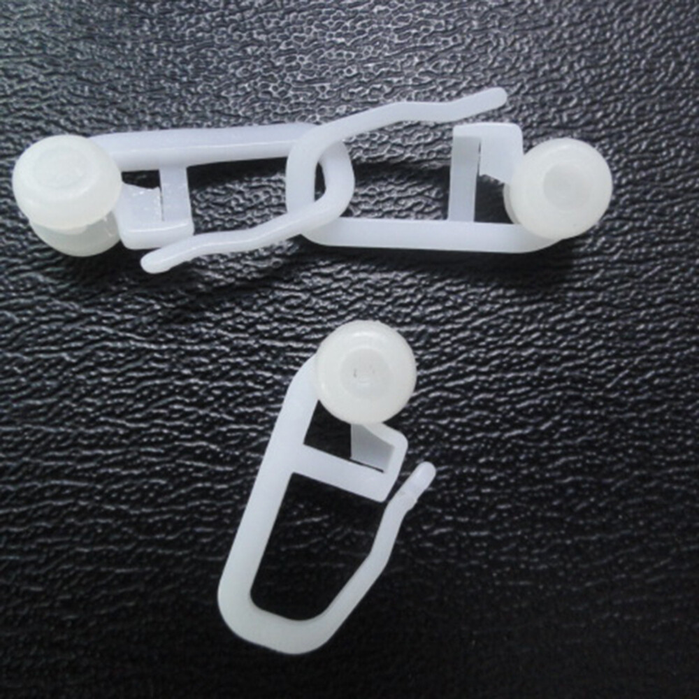 100PCS Curtain Hanging Track Hook Curtain Roller Blind Sliding Curtain Hook