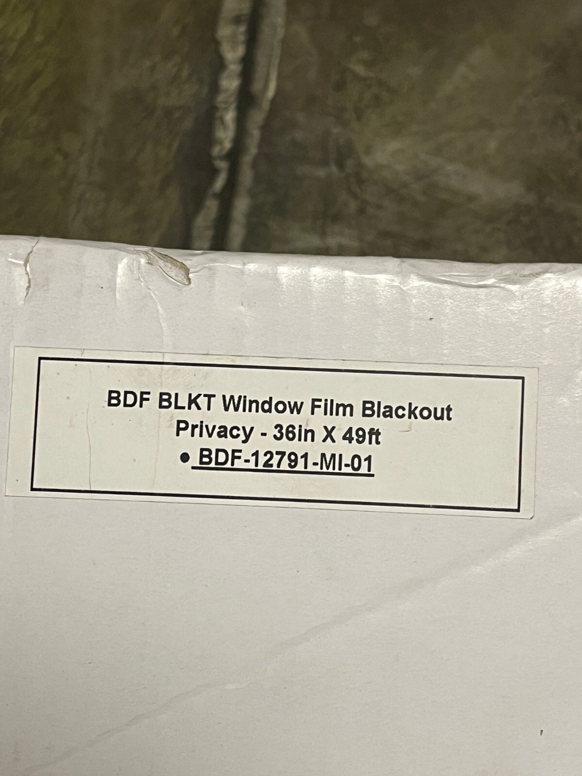 BDF BLKT Window Film Blackout Privacy 36in x 49ft New Free Shipping