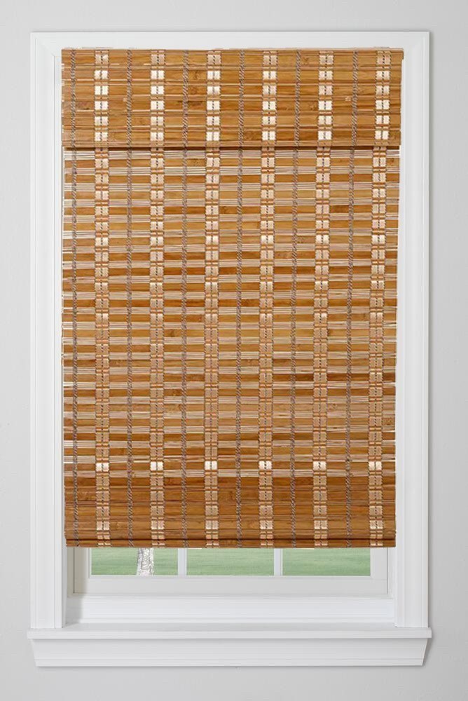 TJ Global Cordless Bamboo Window Blind Sun Shade, Light Filtering Roman…