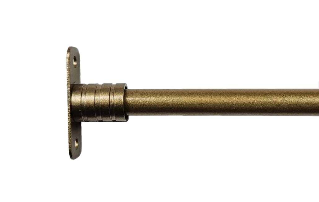 INSIDE MOUNT Antique Brass BRACKETS for 3/8″ Rodding Doors & Sidelights (1-Pair)