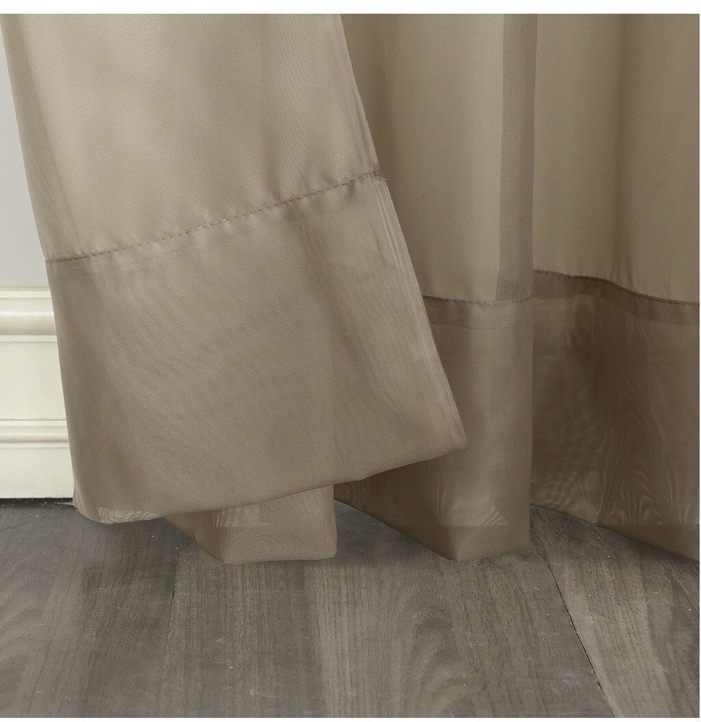 No 918 & Lichtenberg Curtains – Model # 24185, Taupe, 84 X 54 X 0.25 Inches