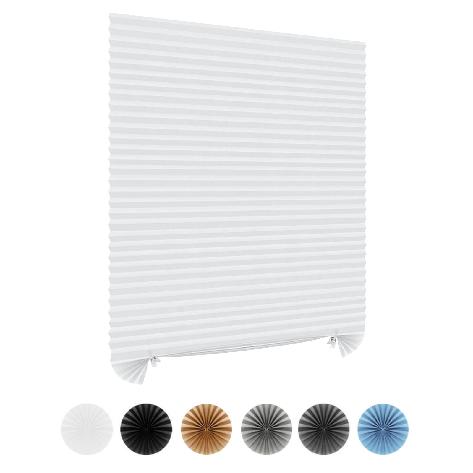 Window Blinds Cordless No Drill Cut To Size Clip On Stick On Self Adhesive