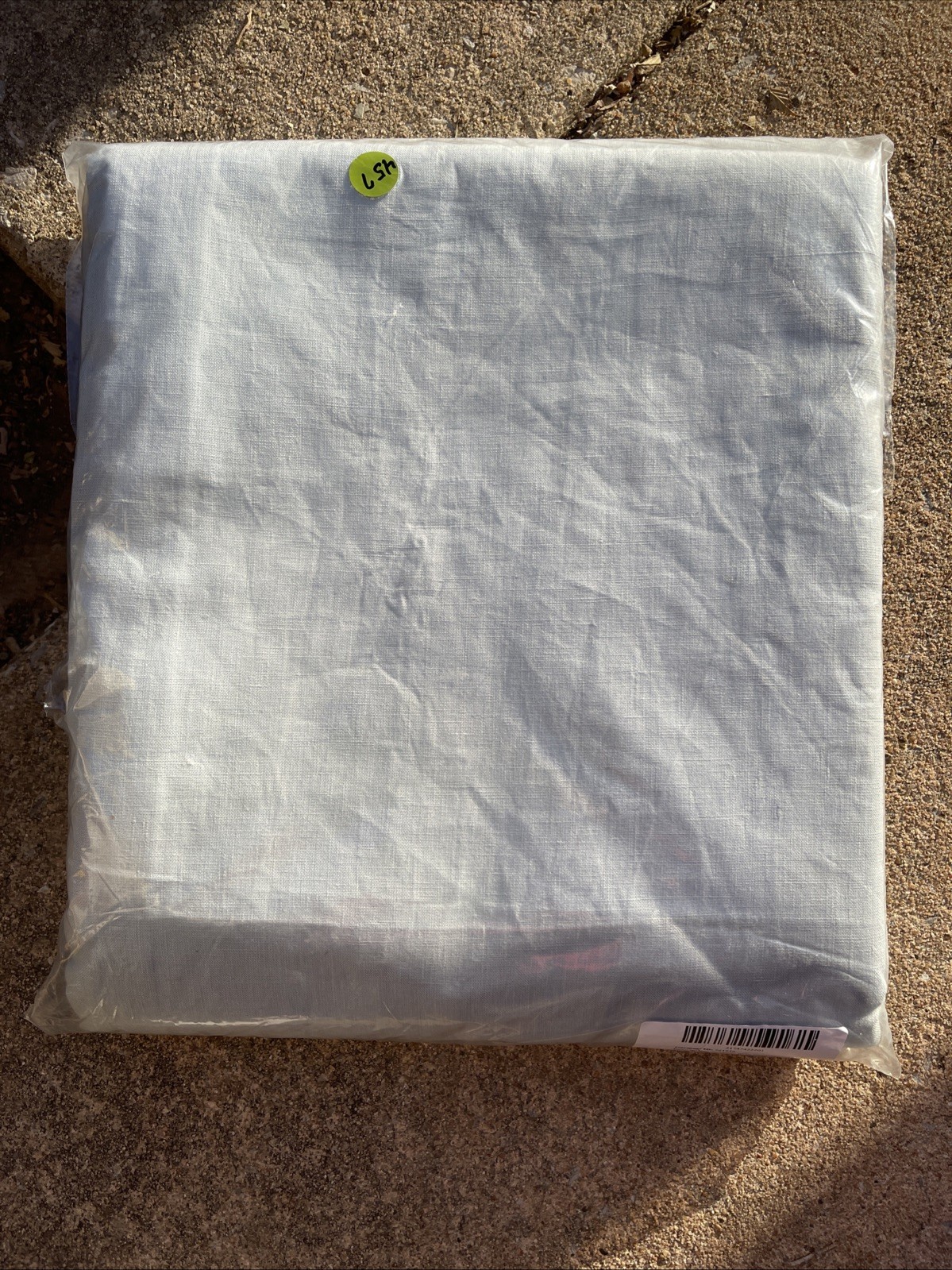 NWOT QUINCE European Linen Light Blue Light Filtering Curtain 48×84-2 Panels