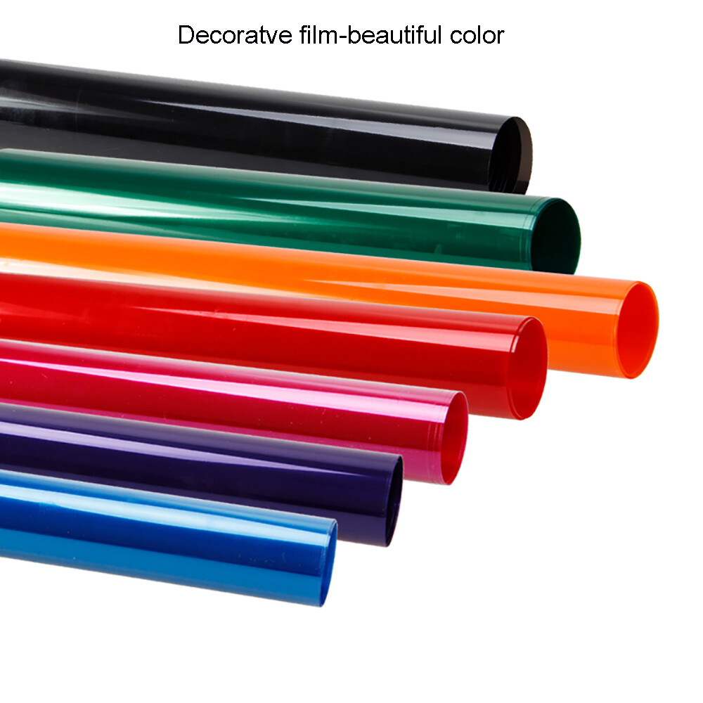 Colorful Window Tinting Film Clear Decorative Home Mall Glass Decor Stickers