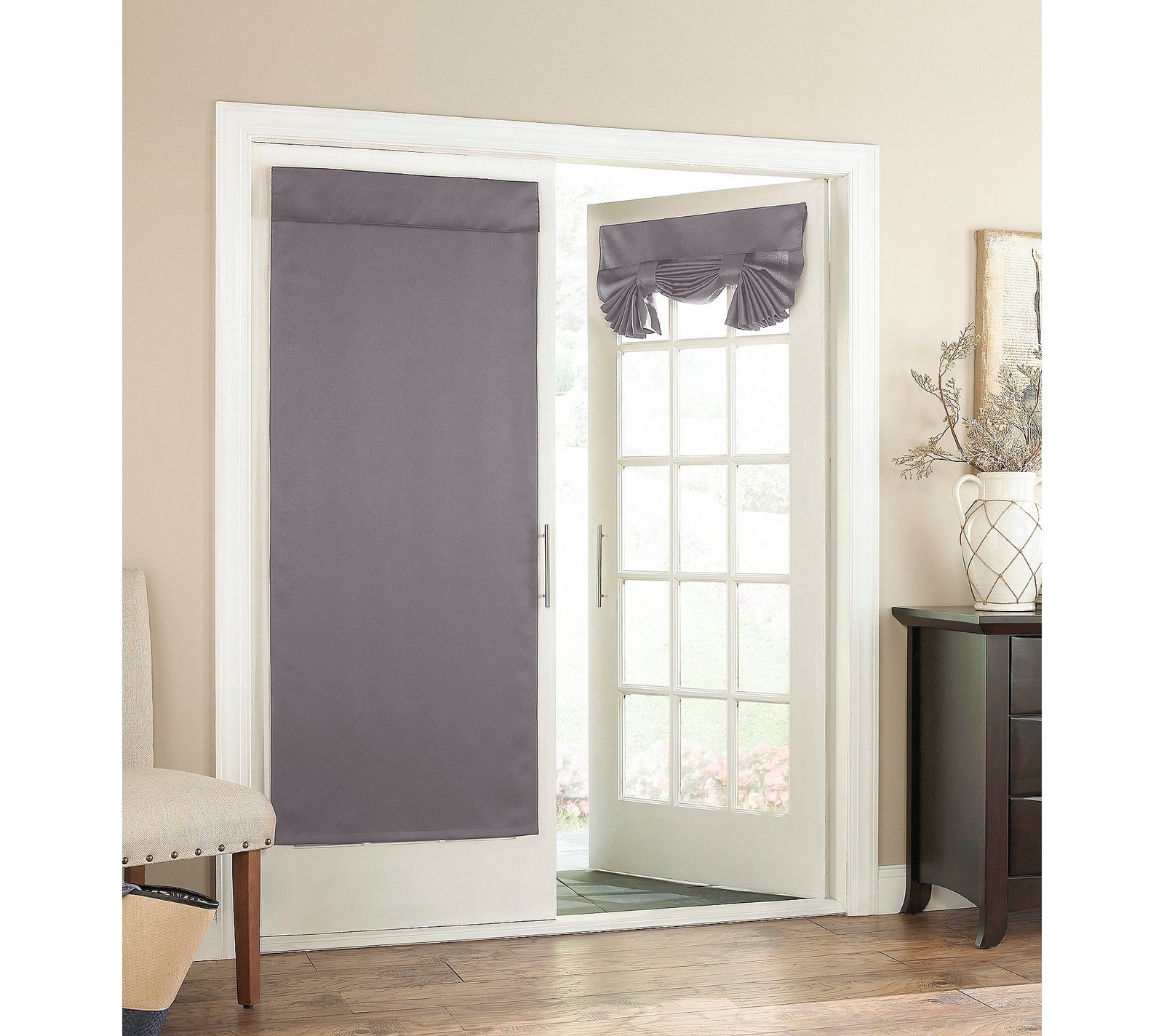 French Door Curtain – 26″ x 68″ Tie Up Light Filtering Single Panel Drapes