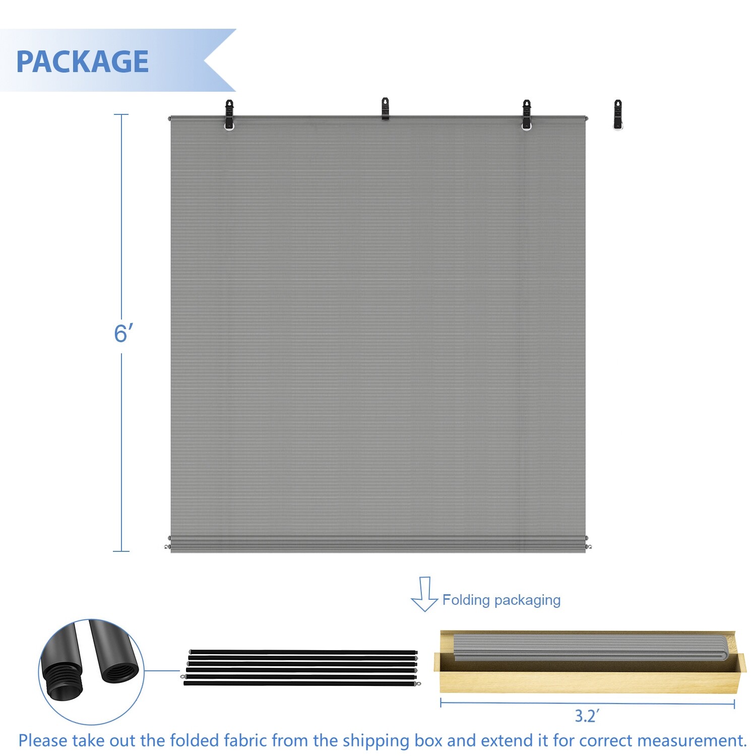 Gray Roller Shade Roll up Shades Outdoor Patio Porch Pergola Balcony Backyard