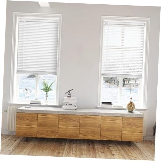 Vinyl Shades for Windows Venetian Blinds for Home Office, 39″W x 64″H