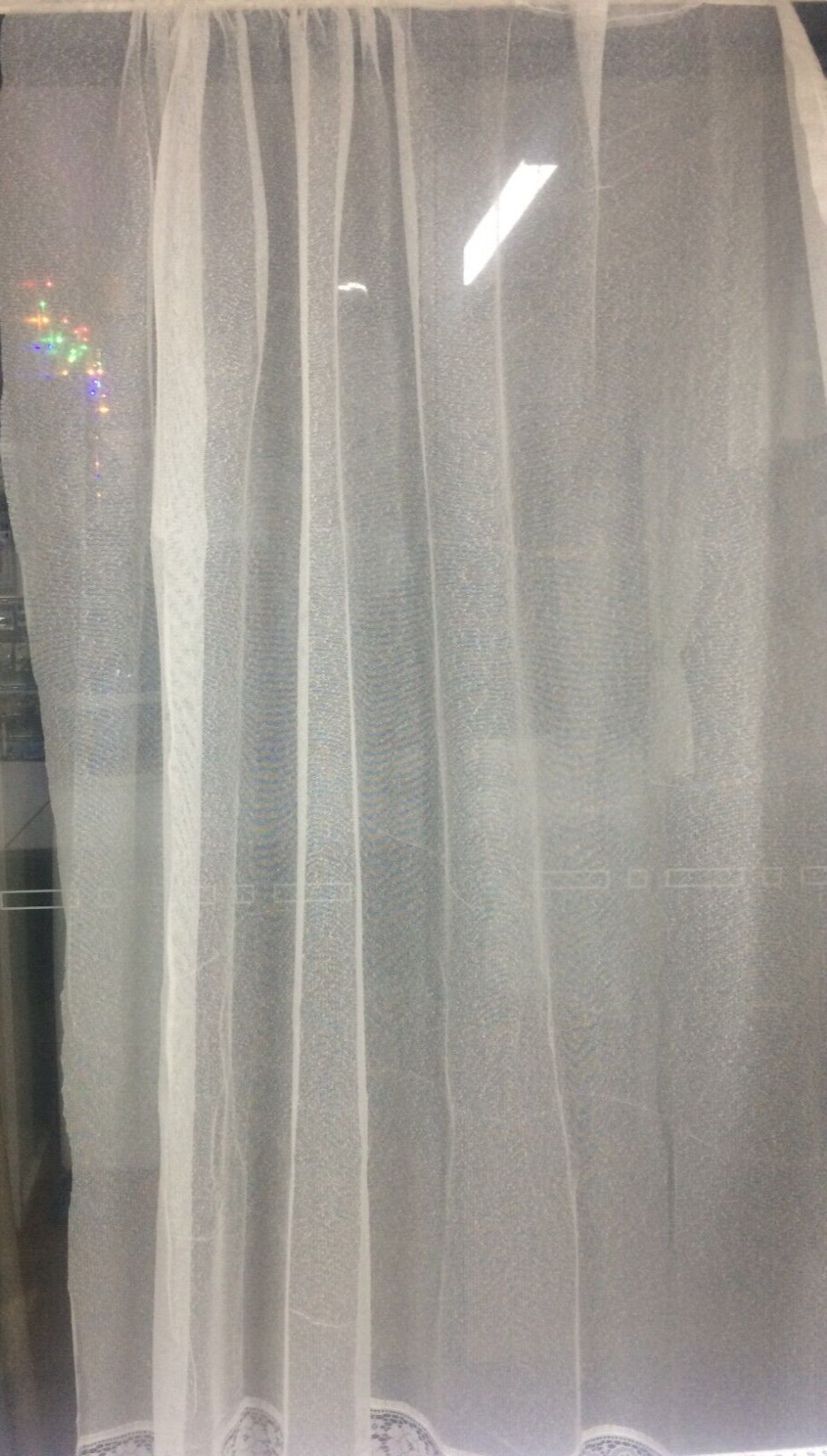 READY HANG VINTAGE SHEER CURTAIN FABRIC : 210cm DROP : #VSC008