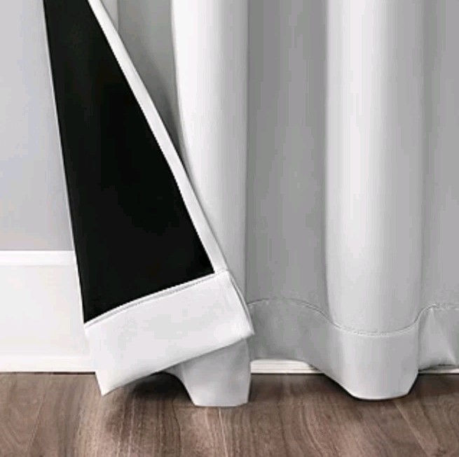 SUN ZERO Oslo 52″ x 108″ Theater Grade Blackout Grommet Curtain 1 Panel / White