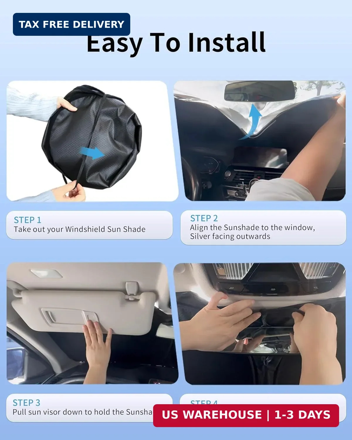 A4L Windshield Sun Shade for Audi A4L 2018-2025 Blocks UV Rays Accessories,1:1 C