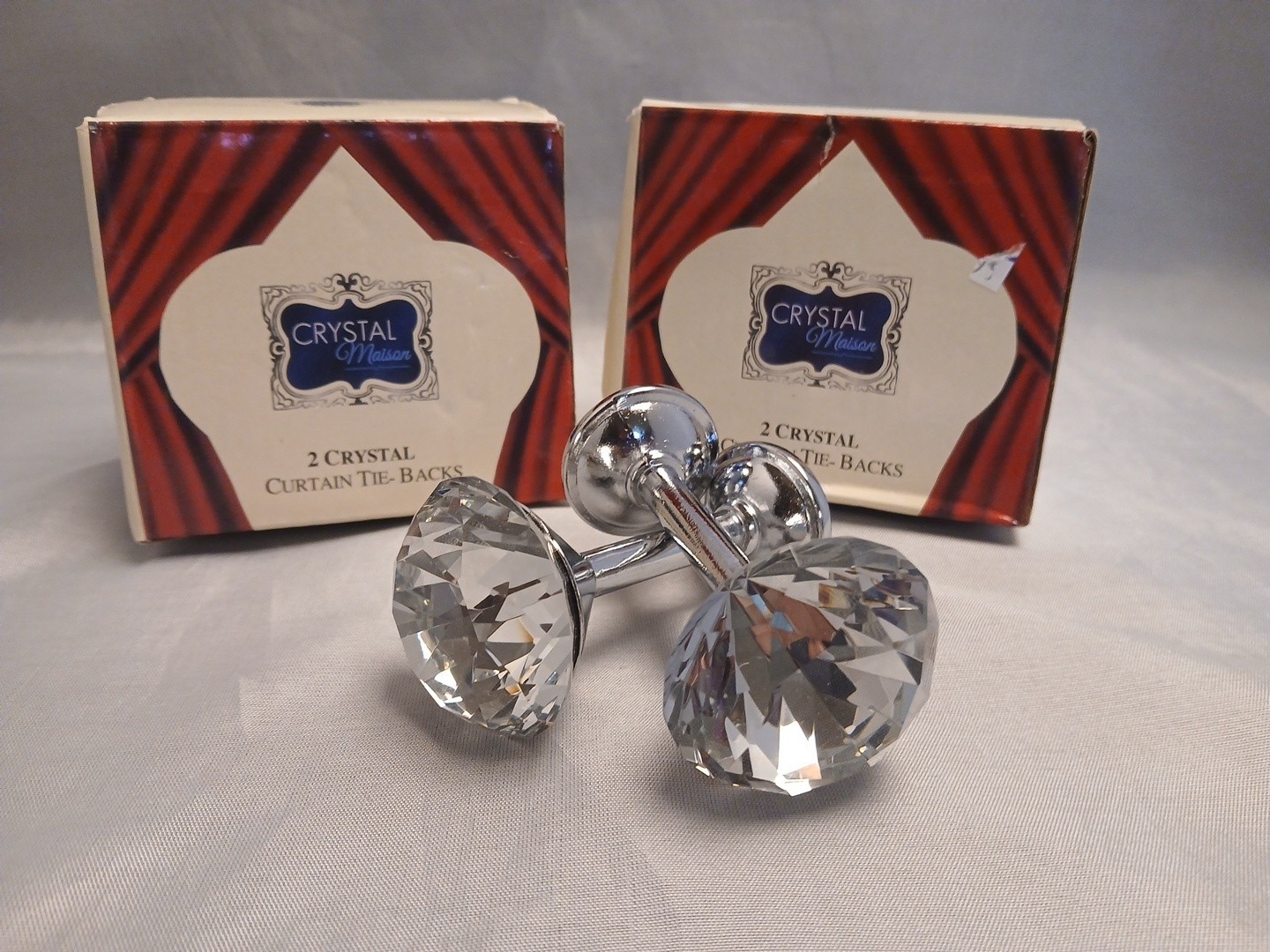 Crystal Curtain Tie Backs 4pcs Set
