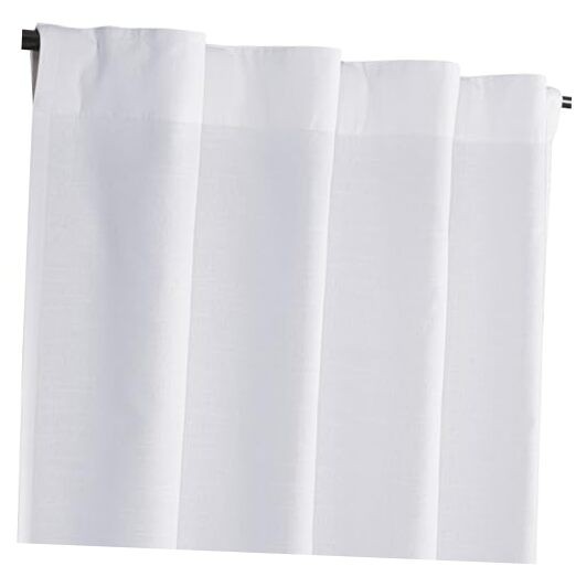 Curtains 96 Inch Length – Cotton Slub Drapes 50″W x 96″L (Pack of 1) White Poly