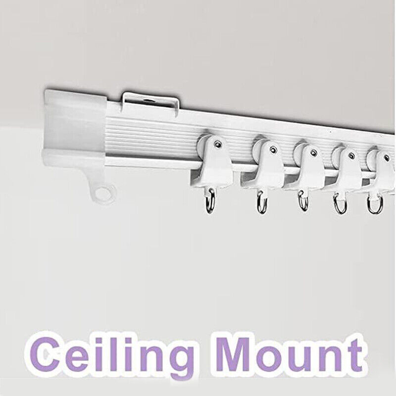 Ceiling Curtain Track Window Rod Pole Rail System Flexible Track Mount US STOCK