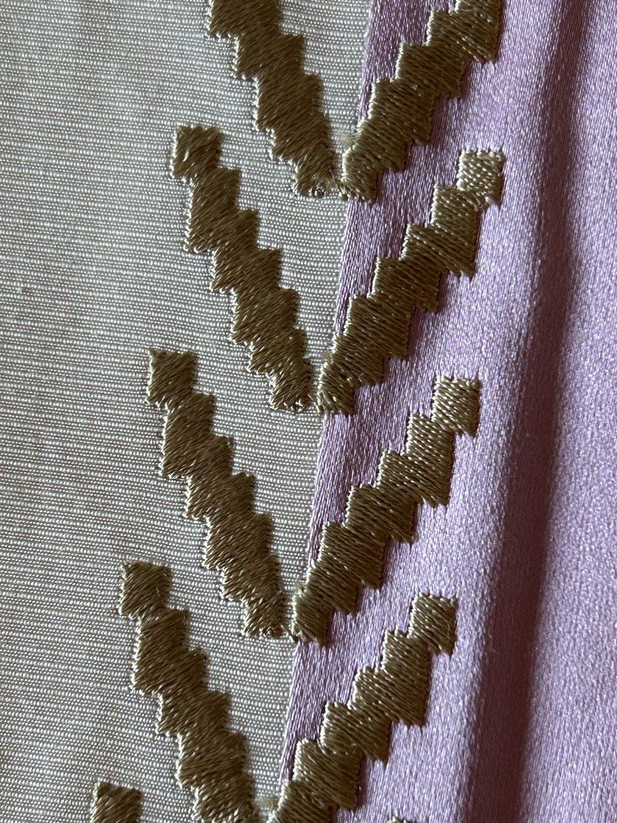 DREAMY Custom Drapery Panel 138”L Embroidery Pleated Side Ruffle Double Lined