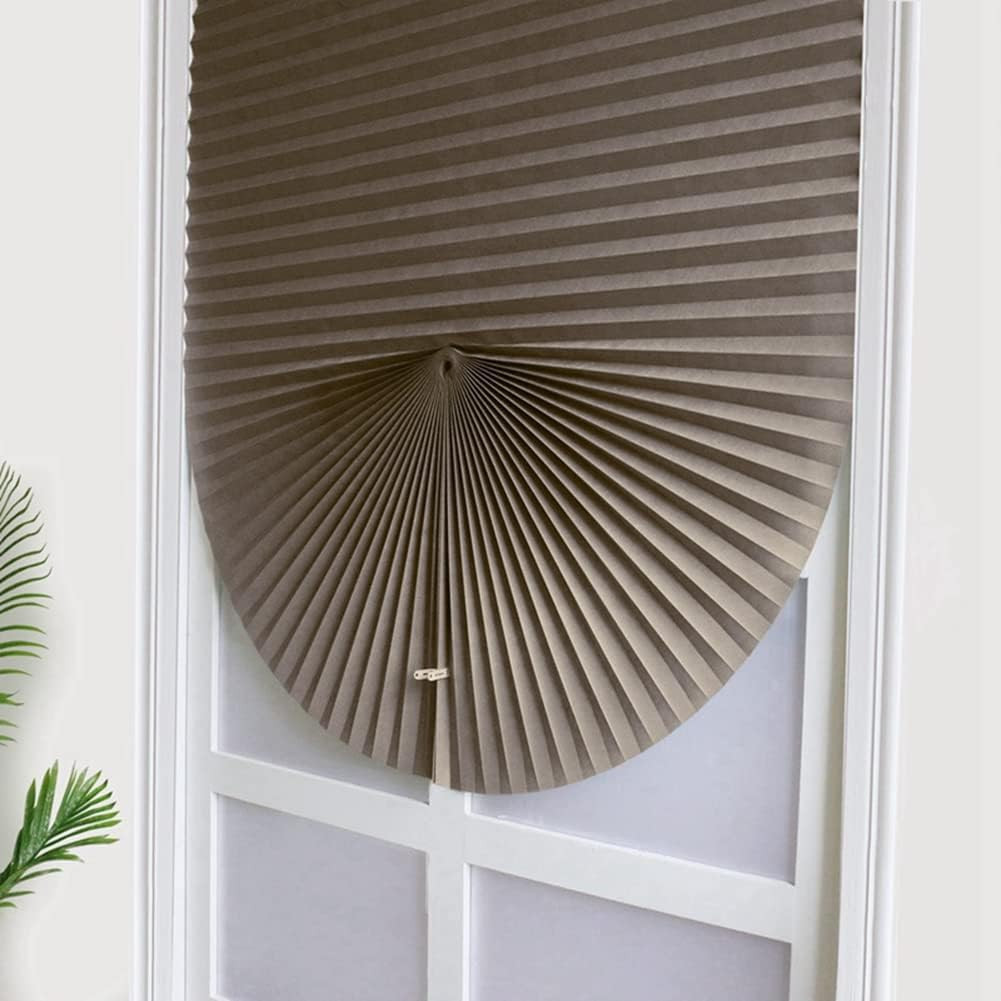 Temporary Vertical Pleated Blinds – No Drilling, Self Adhesive, Easy to Install