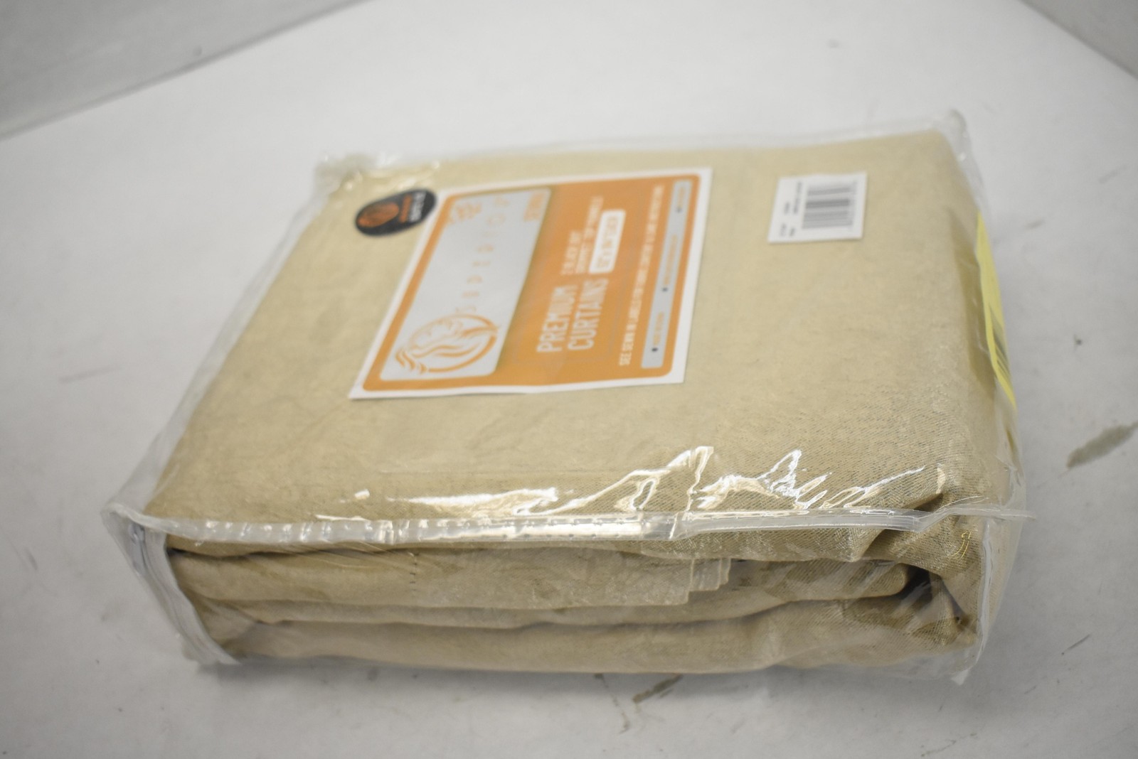 Superior Senna Premium Curtains 2 Blackout Grommet Panels 52×84 Beige Embossed