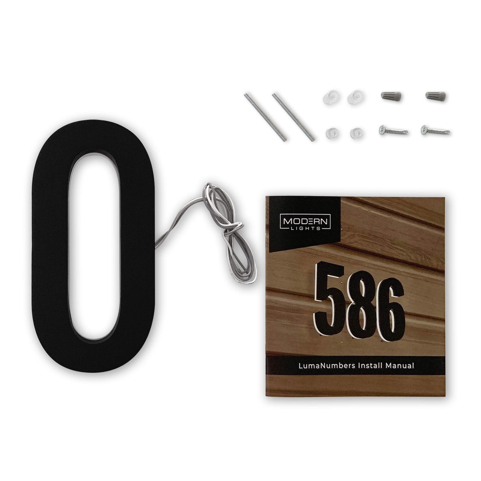 Ln Lumanumbers 5-Inch Led Backlit Address Number For – Stainless Steel