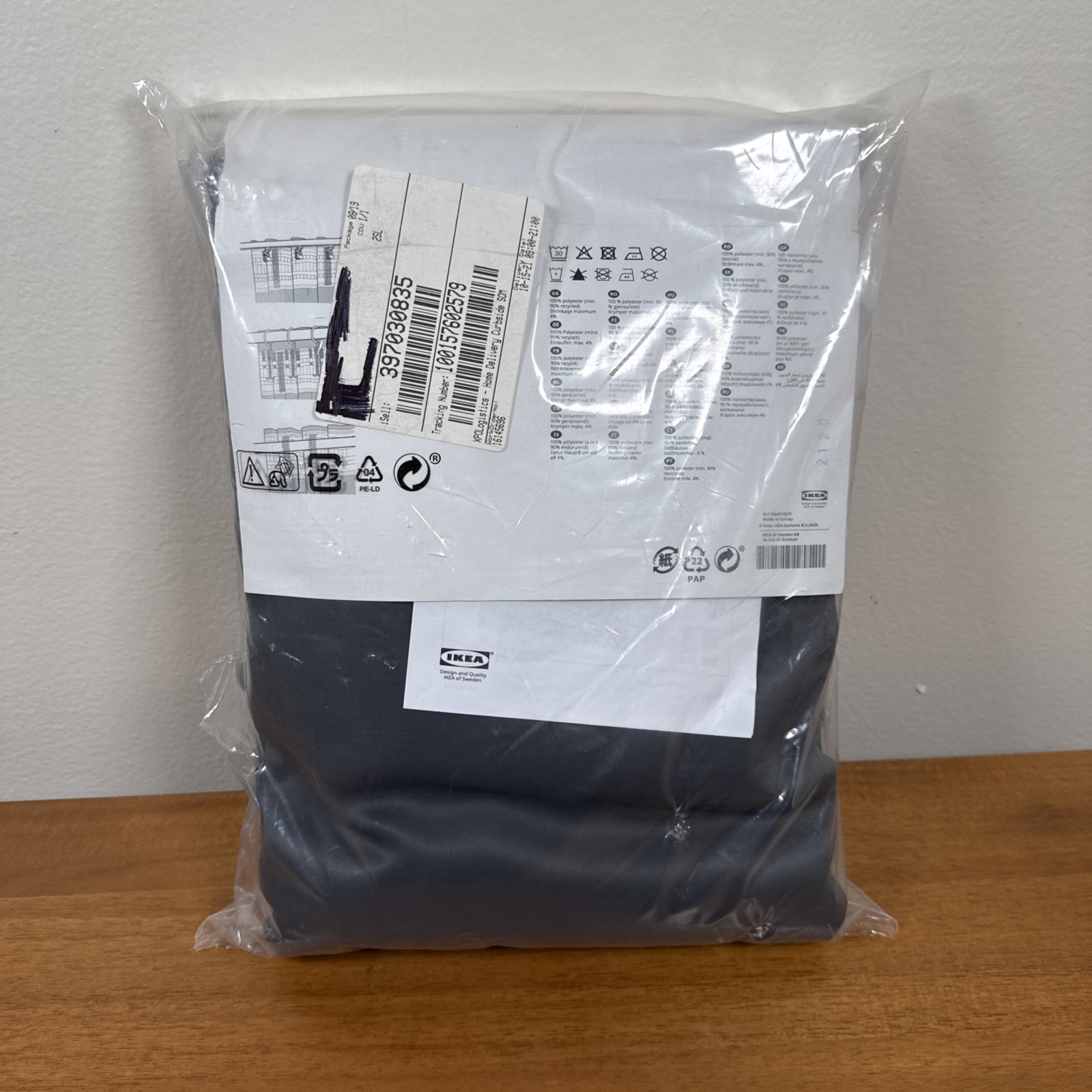 IKEA MAJGULL Curtains Room Darkening pair Gray 57”x 98″