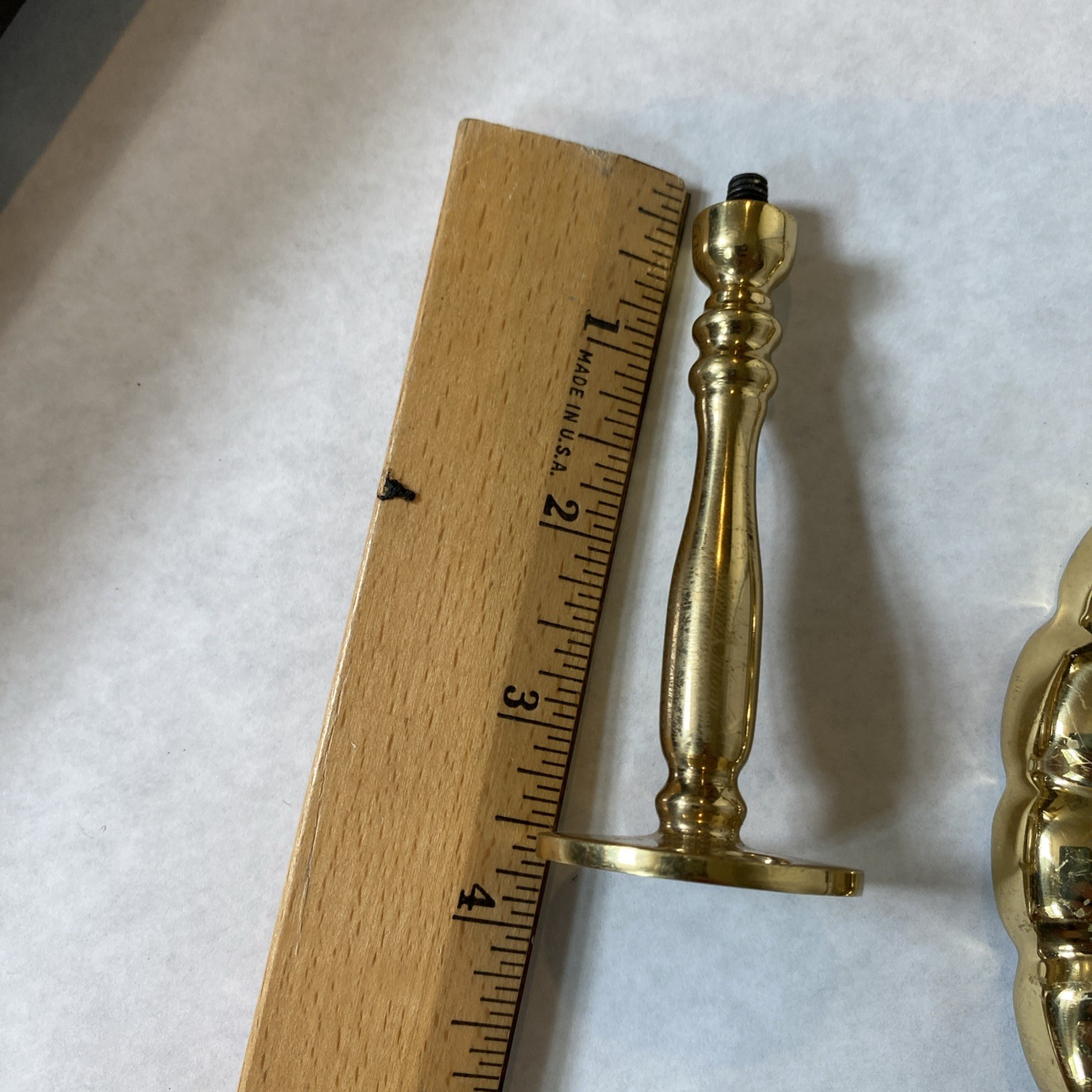 Lot 2 Vintage Brass Sea Shell Curtain Tieback Hook Regency Beach MCM Tie Back 5”