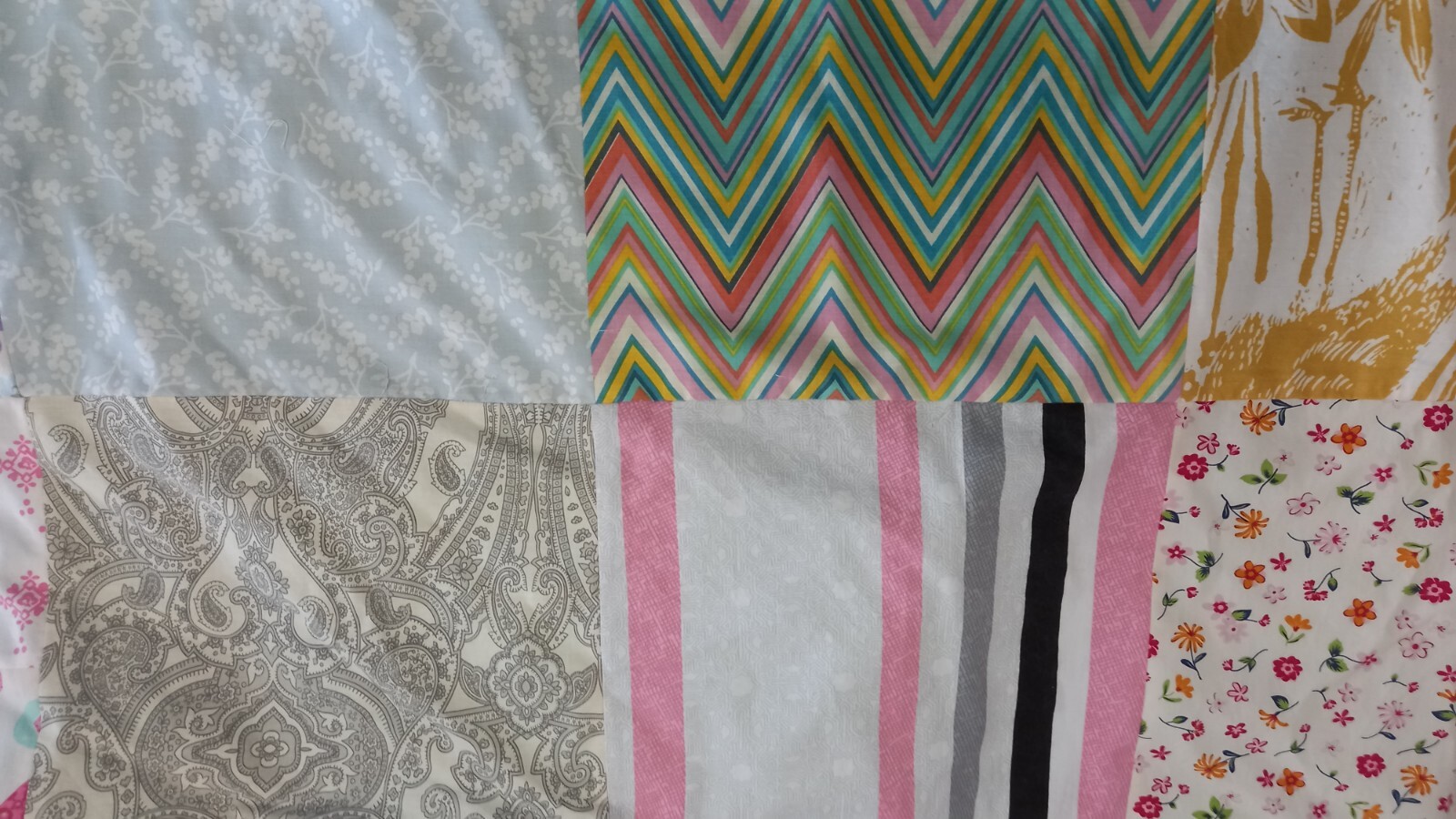 Gorgeous Boutique Handmade Patchwork Curtain/Rod Pocket Curtain (181cm x 161cm)