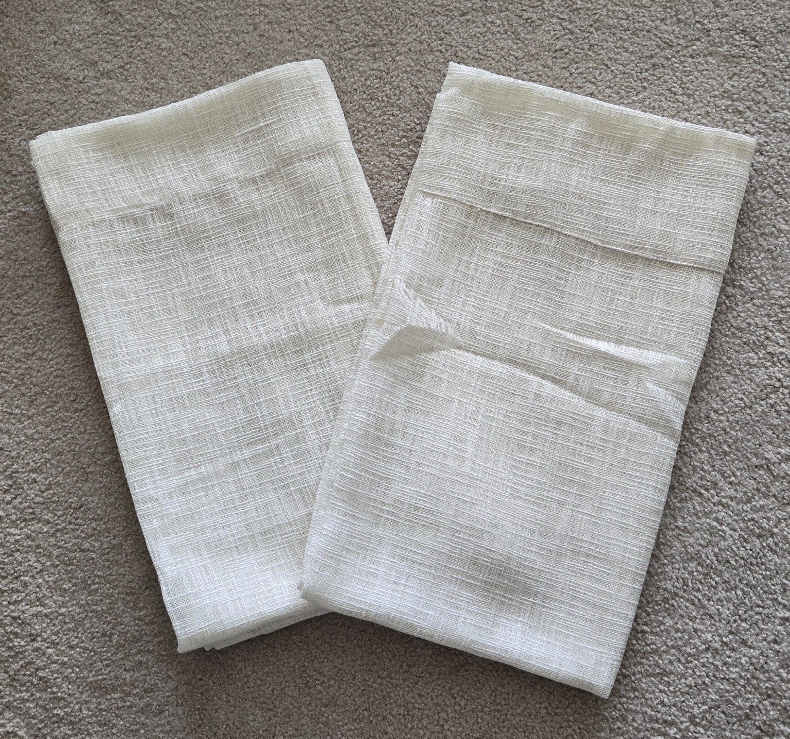 RODEO HOME LIGHT FILTERING WINDOW CURTAIN PANELS -SET OF 2-54″ x 96″-IVORY