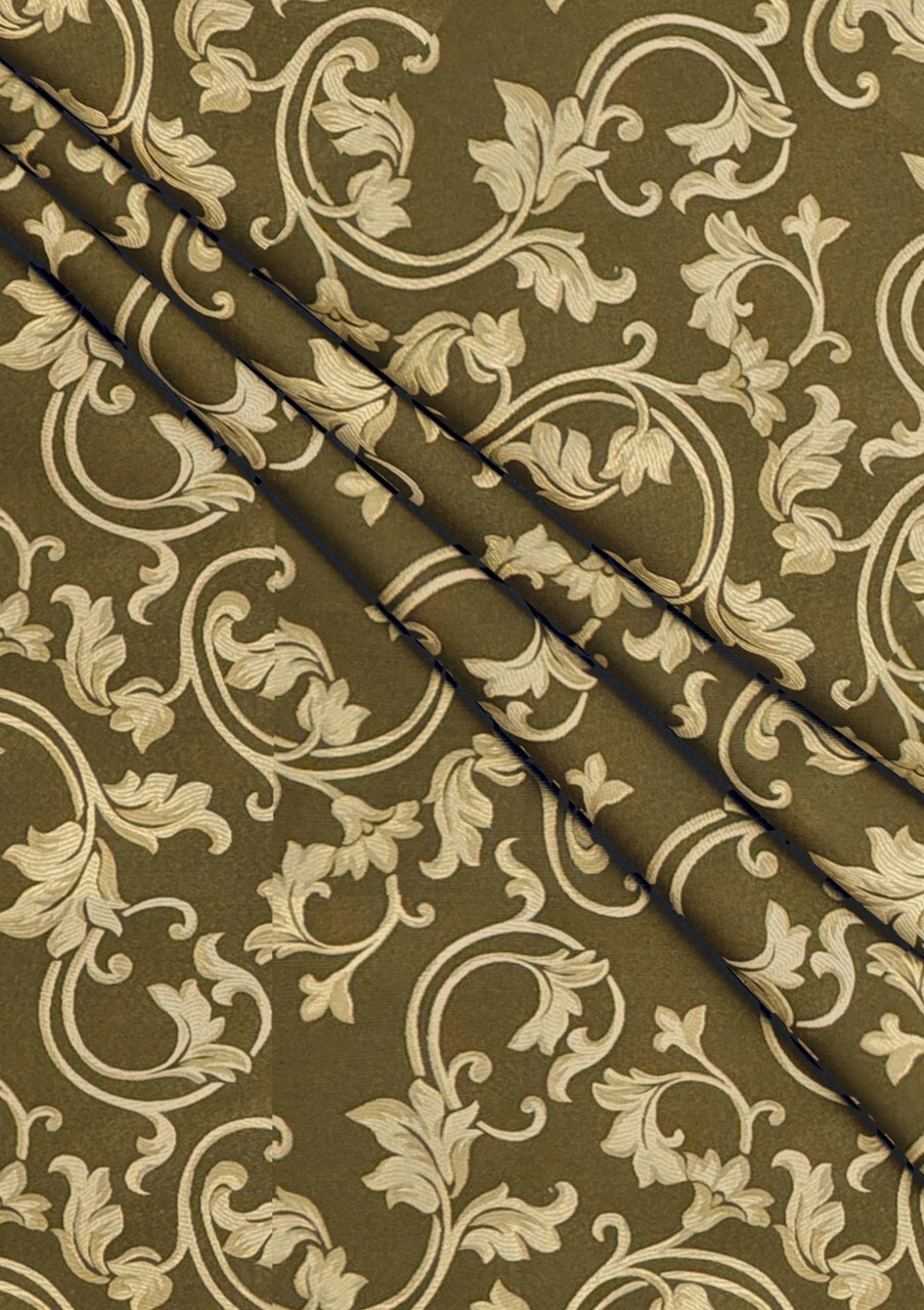 Drapery Panel – Gold Green- Rayon/Polyester- 55″-MLK