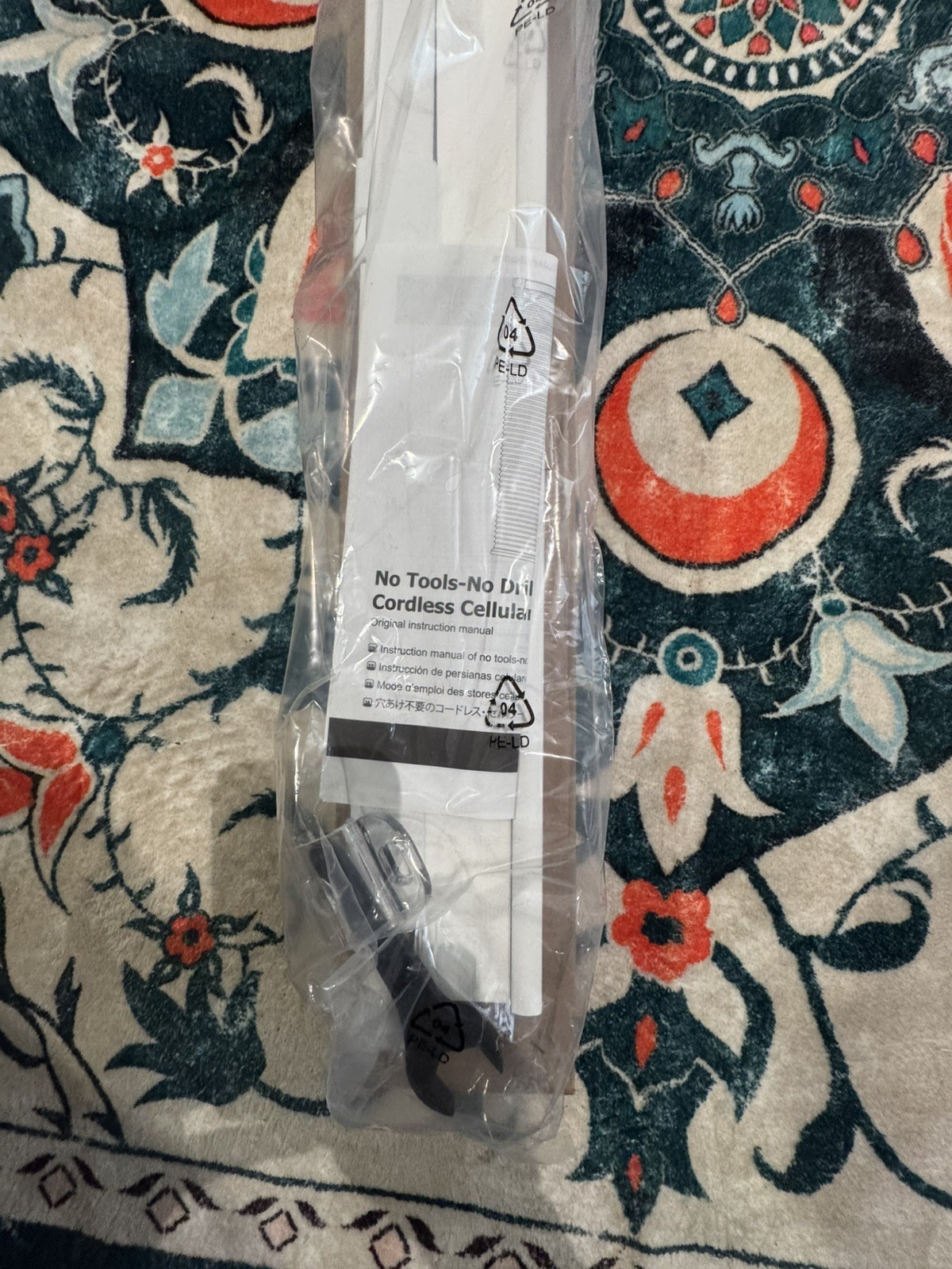 LazBlinds 36×64 No Tools No Drill Cordless Cellular Shades, Top Down Bottom Up