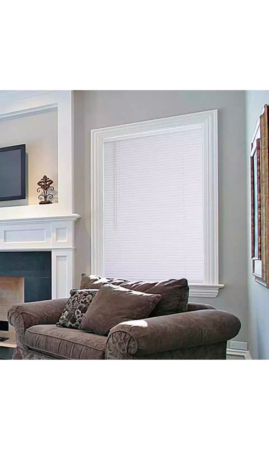 Lotus & Windoware 1” Vinyl Mini Blind 29″ x 64″ (White) Qty-1 Free Shipping