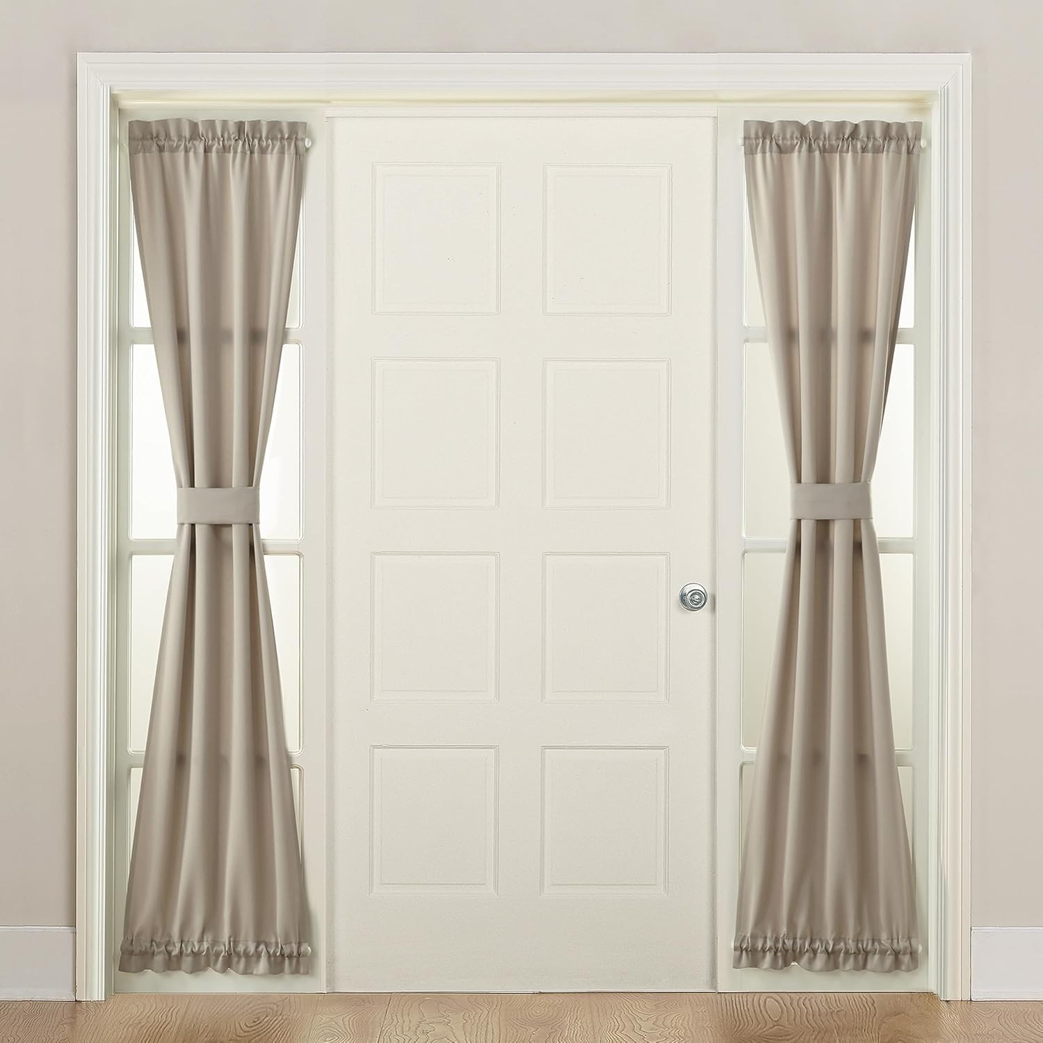 Door Sidelight Curtain Panel Polyester 26×72 Room Darkening Noise Reduction