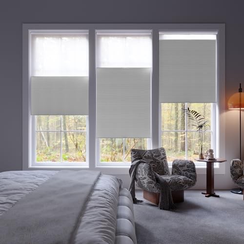 Day Night Cellular Shades Cordless, Blackout/Light Filtering Double Honeycomb